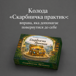 Колода «Скарбничка практик»: вправа, яка допомагає повернутися до себе